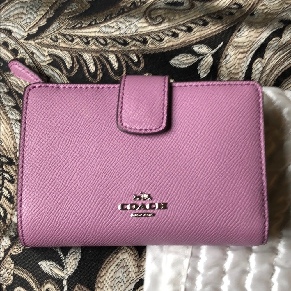 New Purple Coach Wallet